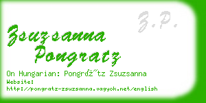 zsuzsanna pongratz business card